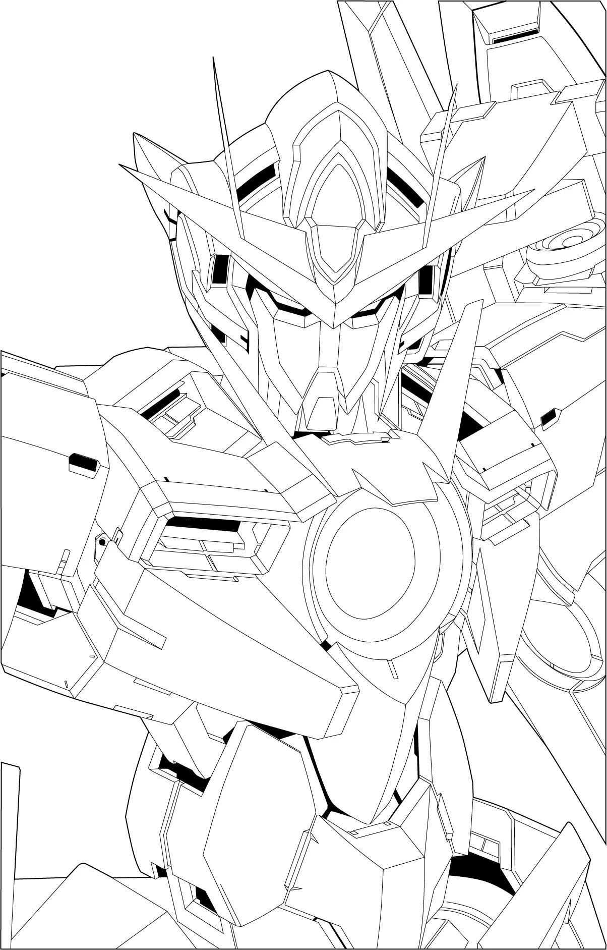 本机的高达外观与能天使高达类似,设计更加简洁.