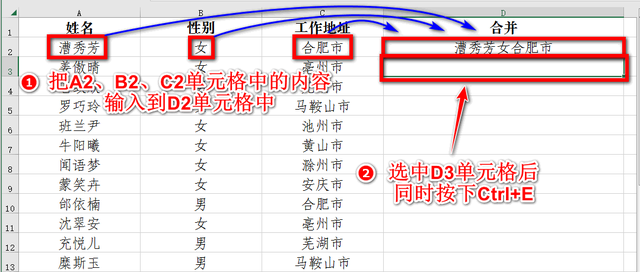 单元格内容合并，excel表怎么合并多个单元格内容（Excel如何将多个单元格中的内容快速合并至一个单元格中）