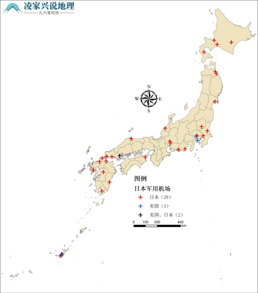 日本有哪些国际机场，日本有几个国际机场（日本境内军用机场空间分布特征）