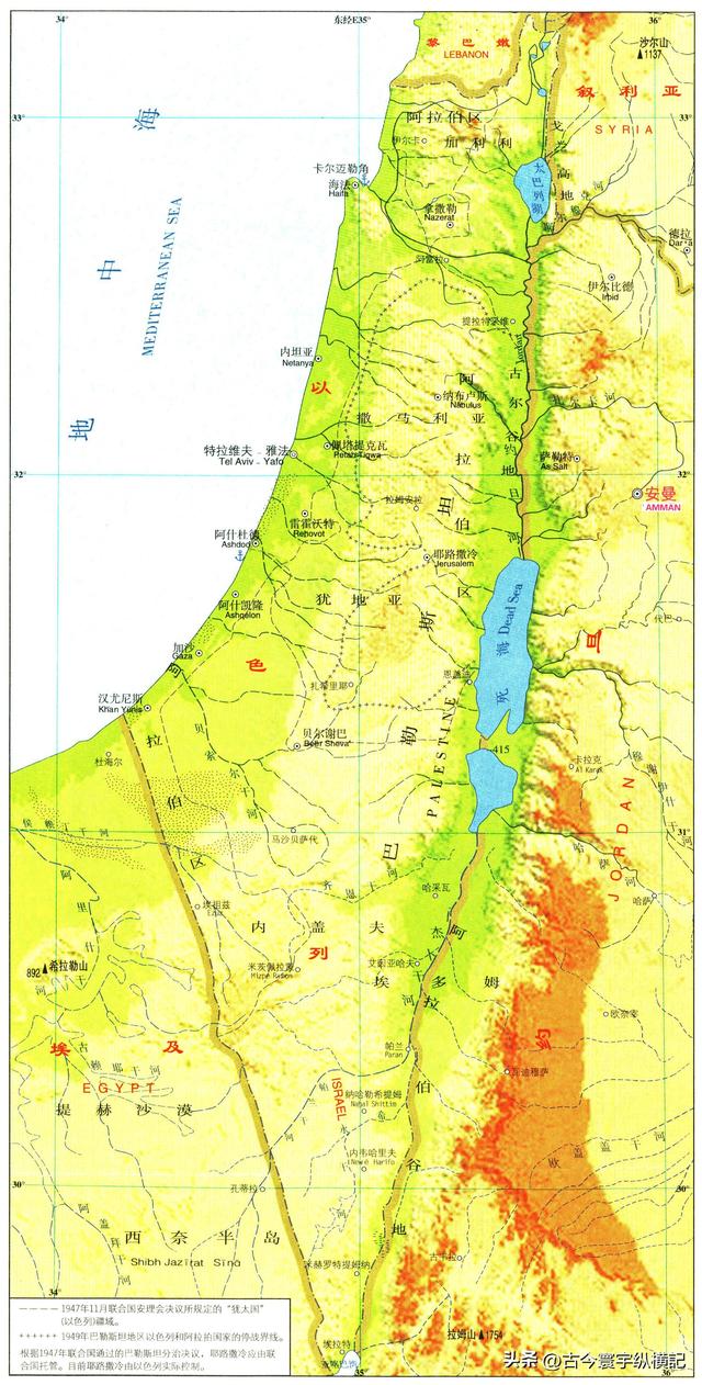 亚洲属于哪个国家，黎巴嫩是哪个国家（亚洲各国地形图）