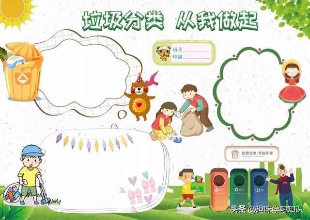 垃圾分类的手抄报怎么画，垃圾分类的手抄报怎么画 简单（垃圾分类<环保>手抄报集）