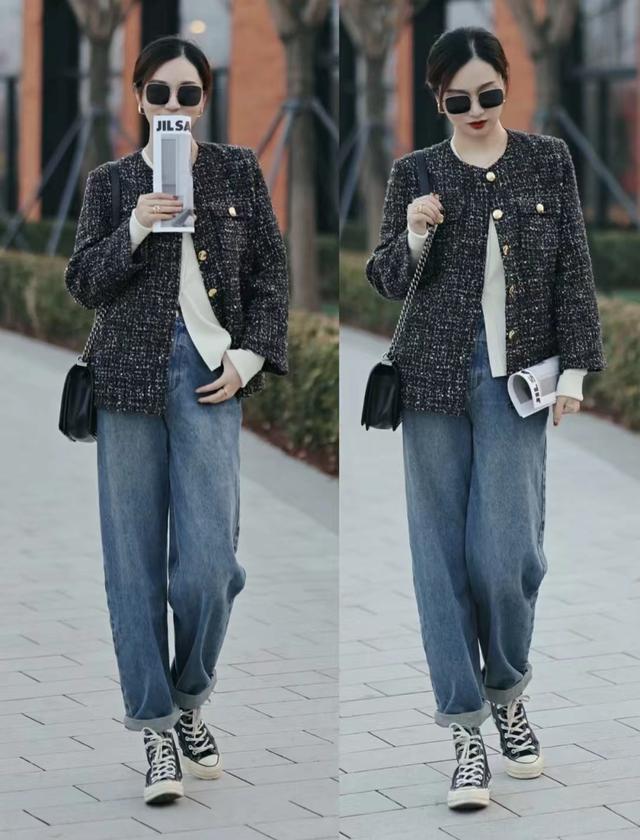 明星小香风外套搭配,明星穿小香风套装(最好看的36套小香风外套搭配)
