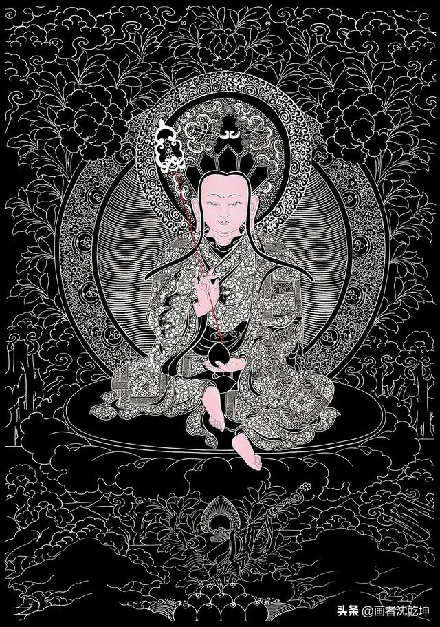 地藏王菩萨画像，地藏王佛造像（地藏菩萨圣像画稿10幅）