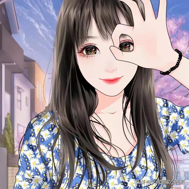微信头像动漫女，动漫女生头像（手绘的女生动漫微信头像）