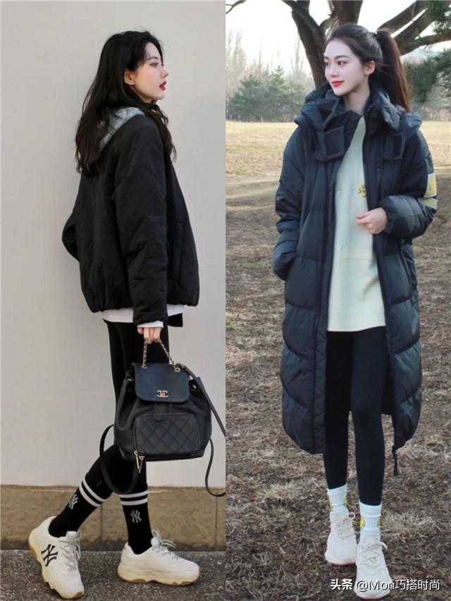 老爹鞋搭配什么裤子穿好看，老爹鞋穿什么裤子好看（“羽绒服+鲨鱼裤+老爹鞋”=今年最火的穿搭）