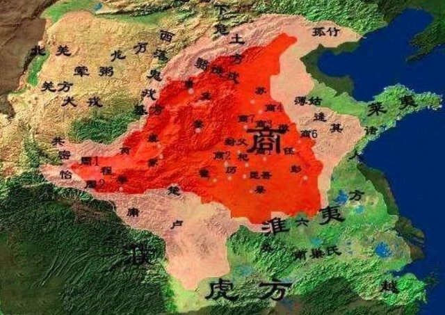 周武王伐纣的形势地图，但为什么不是一个统一的国家