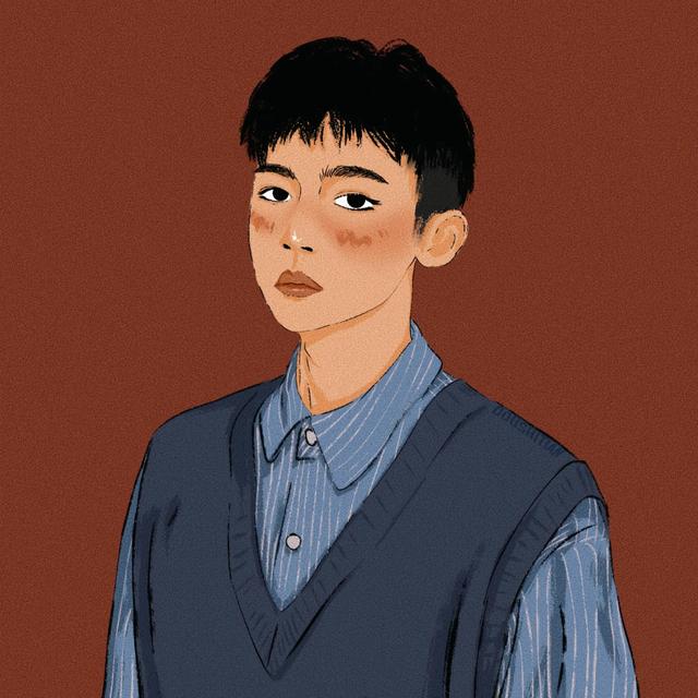 文艺范超帅男头，微信头像，文艺范超帅男头（简单好看的男生插画头像）