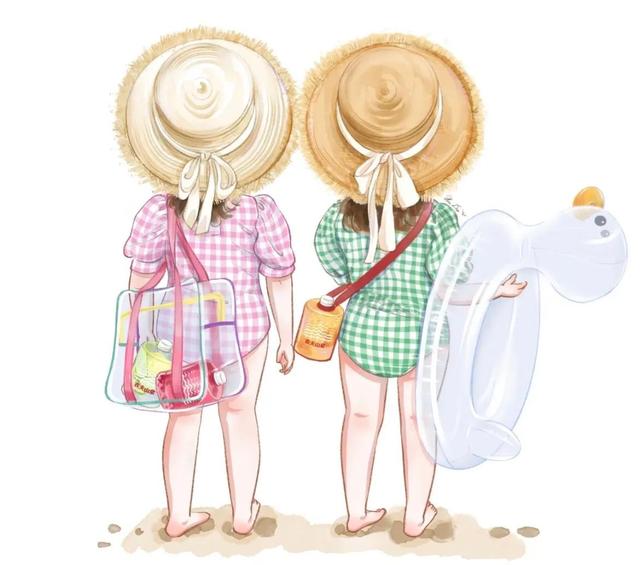 背包女，微信头像，背包女（拎包女生头像设计）