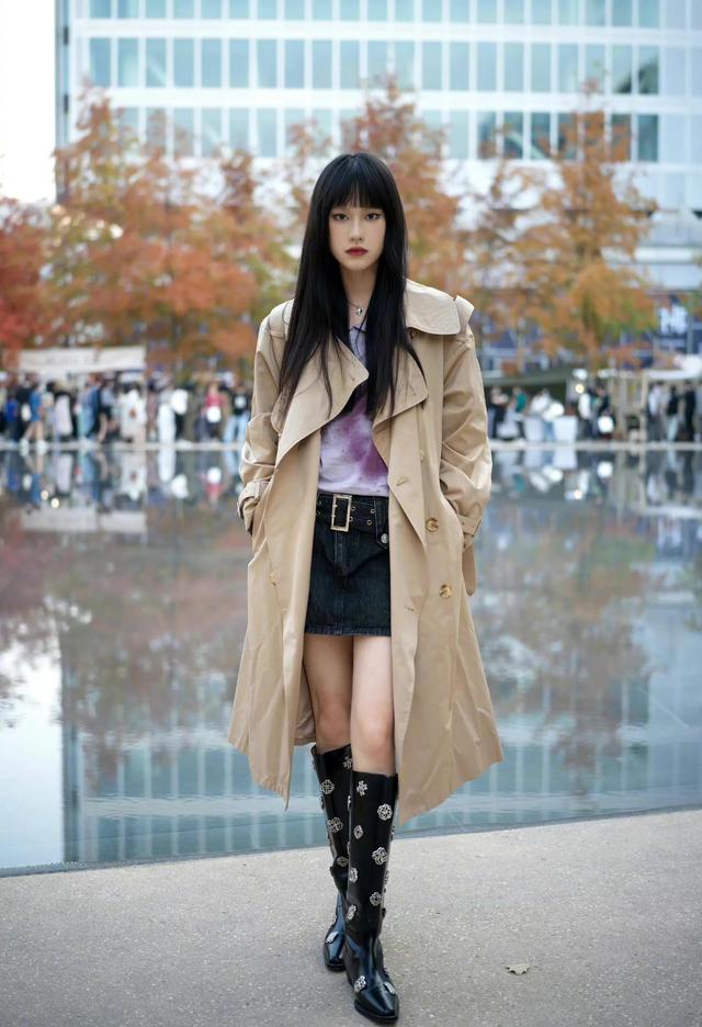 高筒靴如何搭配,高筒靴如何搭配好看(10组及膝高筒靴穿搭示范)