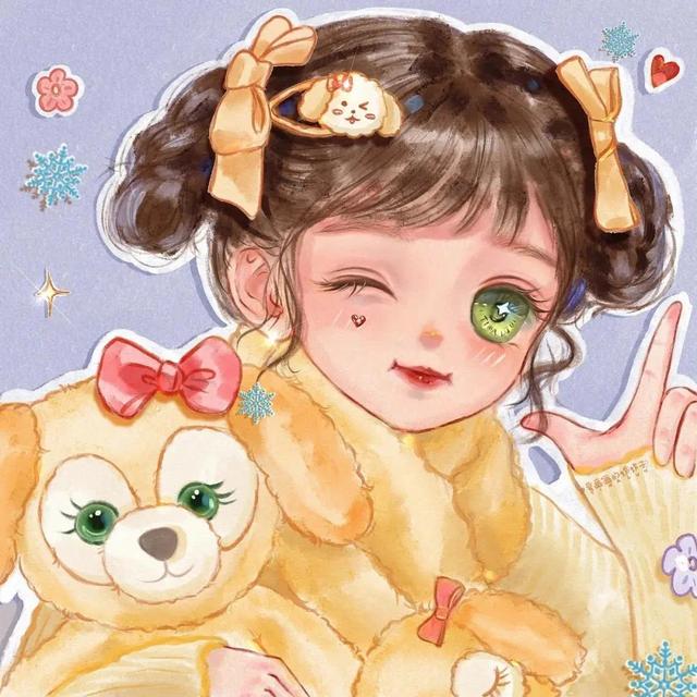 好看又可爱的闺蜜头像，超可爱的闺蜜头像✨微信（超美超可爱的手绘女生闺蜜头像）