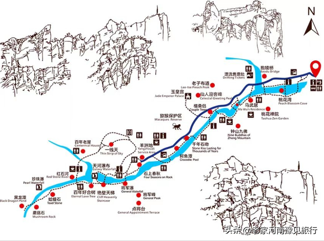河南八里沟风景区在哪里，八里沟景区介绍 风景区（有太行之魂、中华风骨之称的八里沟景区）