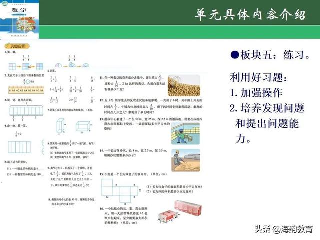 下的小学数学教材解读，“结构化视角”（海韵教育丨北师大版小学数学五年级）