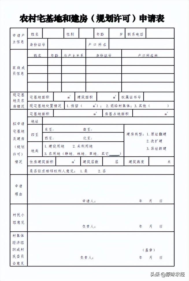 农村宅基地证明怎么开（三表两书一证）