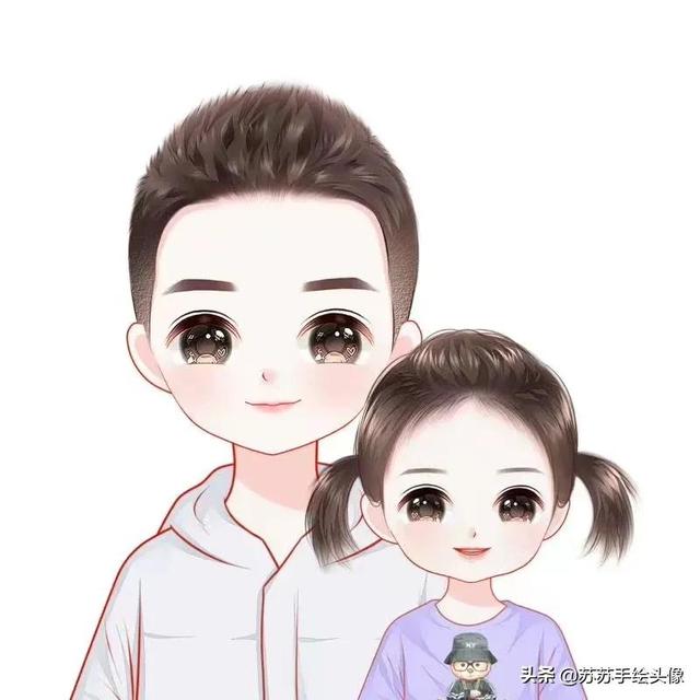 母亲节图片卡通，母亲节图片卡通人物（温馨幸福的亲子卡通头像）