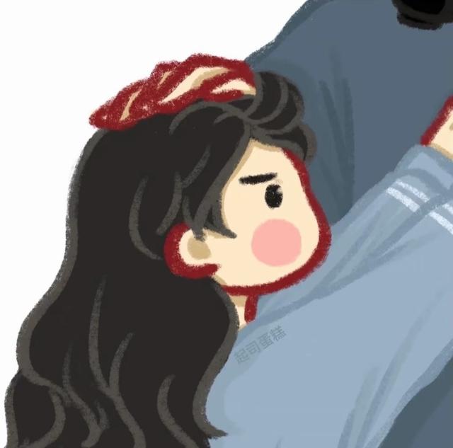 情头漫画 情侣，情侣头像丨一对两张漫画情头微信（插画风漫画风情侣头像）