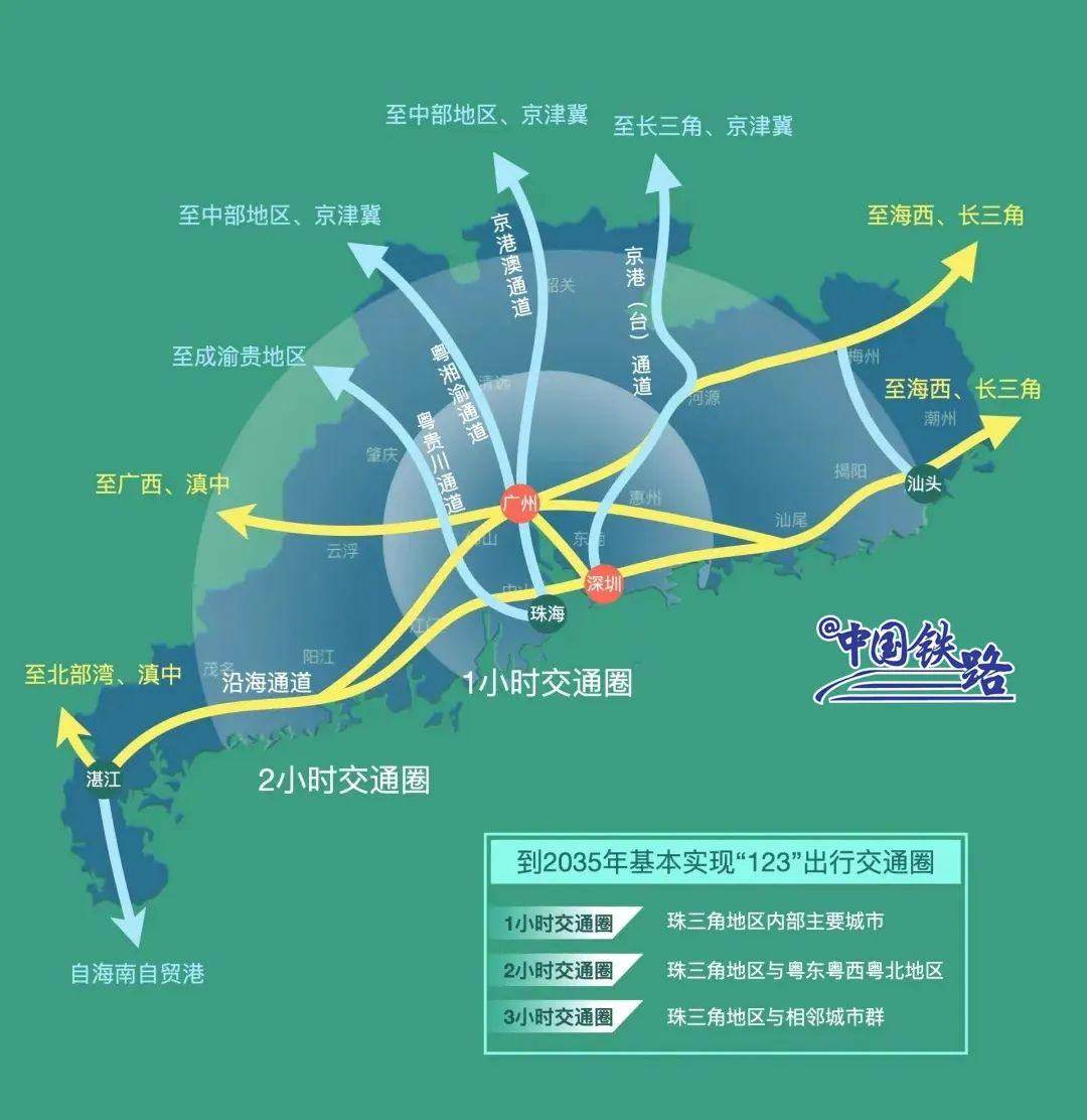 广湛高铁最新线路图，广湛高铁调整阳江段走向（这里的高铁织线成网）