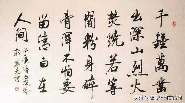 粉身碎骨浑不怕，粉身碎骨浑不怕的下一句（于谦：粉骨碎身浑不怕）