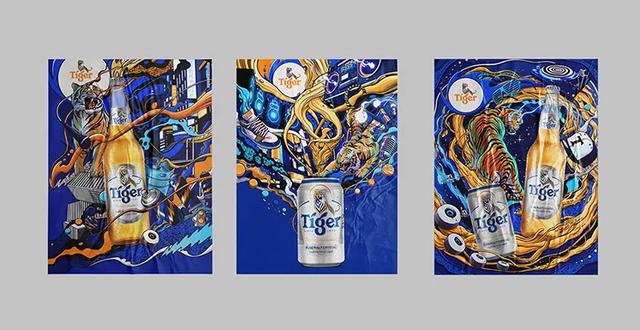 tiger啤酒，虎牌啤酒简介（啤酒海报设计）