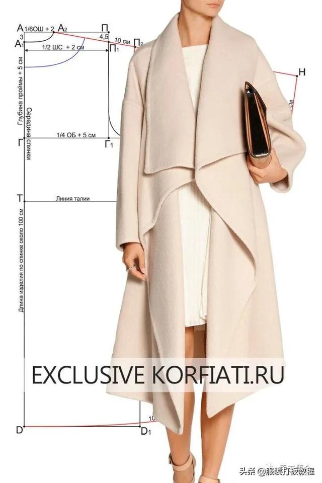 手工纸衣服怎么剪，手工纸衣服怎么剪纸（4款翻领双面羊绒外套纸样分享才智服装技术）