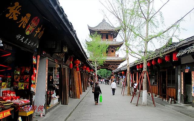 阆中古城景点地图高清版大图，初识中国风水宝地阆中古城