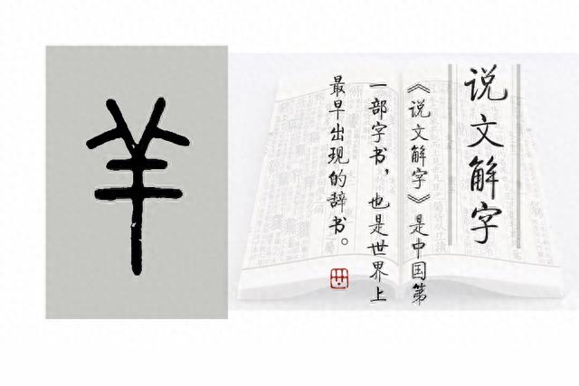 羊的象形字图片，象形文字羊的故事（《说文解字》第722课）