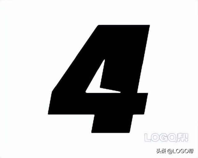数字4在田字格的正确写法，数字3在田字格的正确写法（近百张数字“4”主题LOGO设计）