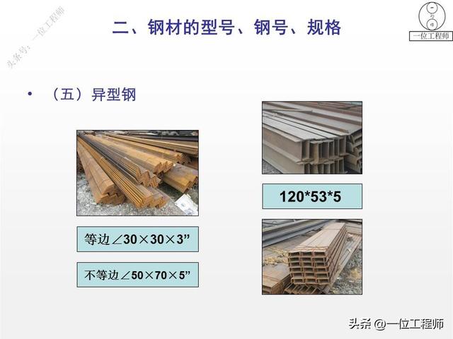 钢筋型号及表示方法表格，钢材的型号、钢号和规格