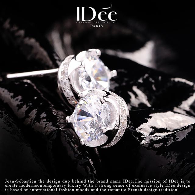 银耳钉的鉴别方法介绍，怎么分辨是不是银耳钉（越是经典——法国IDee闪钻银耳钉情侣款配饰）
