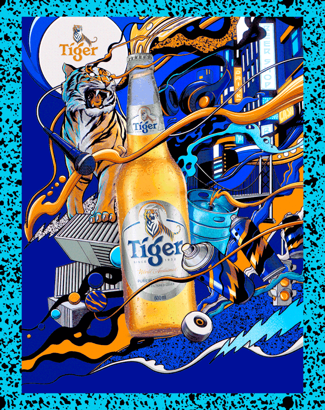 tiger啤酒，虎牌啤酒简介（啤酒海报设计）