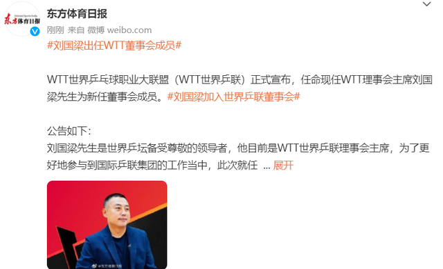 刘国梁简历及个人资料简介，乒乓球冠军刘国梁简历（刘国梁走上新职位打拼）
