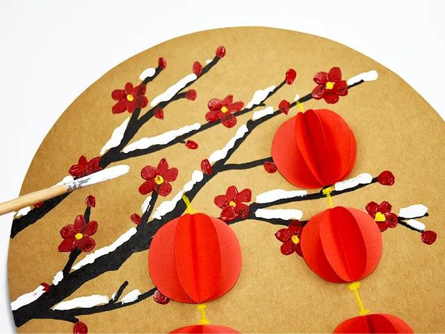 最简单的手工花，制作简单手工花（儿童画教程，幼儿手工课程）