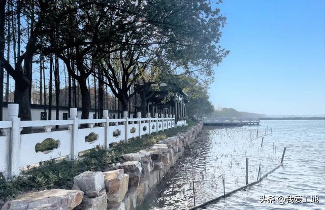 上海建工淀山湖岸线生态修复工程顺利推进