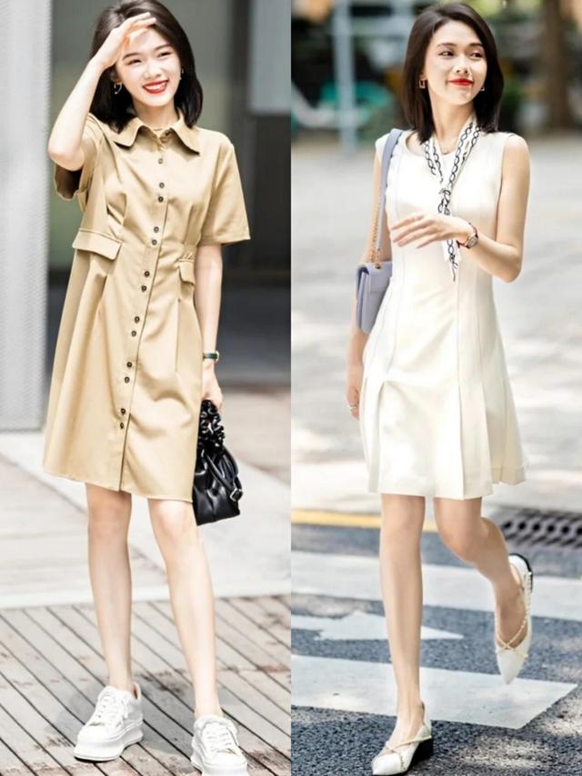 女生夏天穿的裙子，夏天女生穿什么裙子好看（夏天还是最适合穿“裙子”）