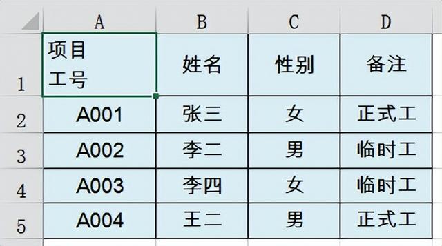 excel表头，如何制作excel自带表头（斜线表头，看完不愁）