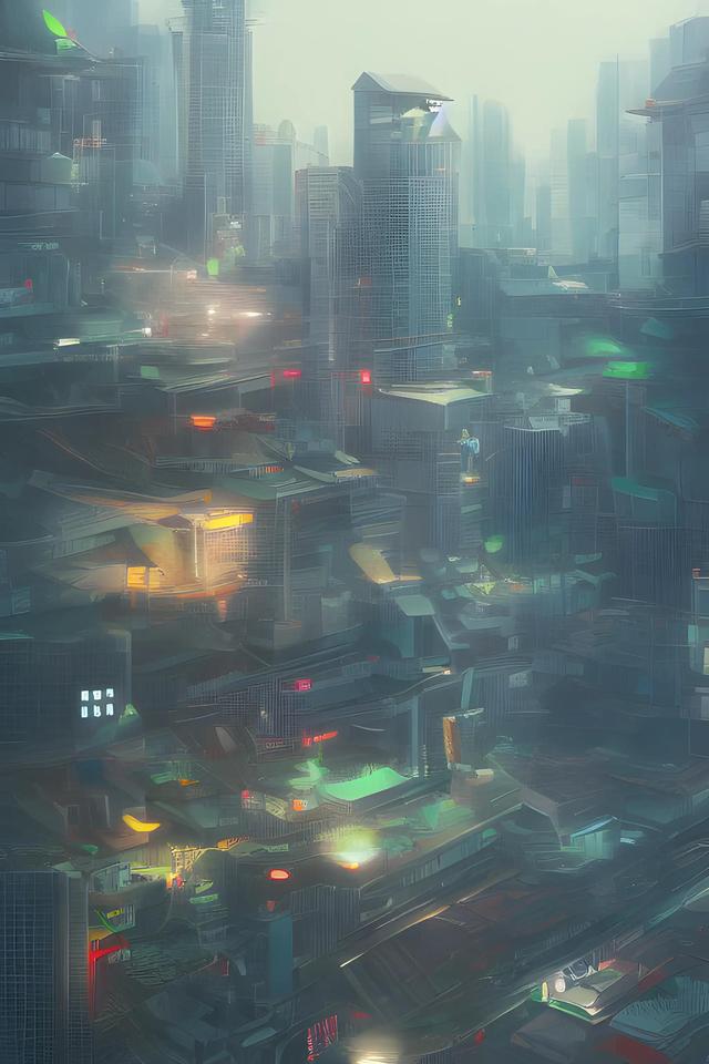 未来世界儿童画，未来世界的儿童画怎么画（看Ai绘画寻找灵感《未来广东》）