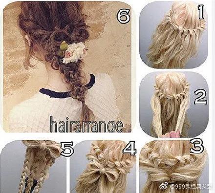 凌乱日系发型扎发，日系编发，姑娘们学起来