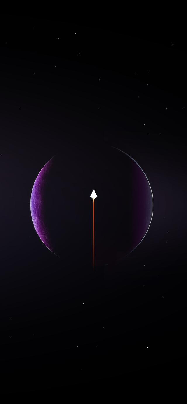 粉色星球星空宇宙壁纸，感受暗夜星空中宇宙浩渺