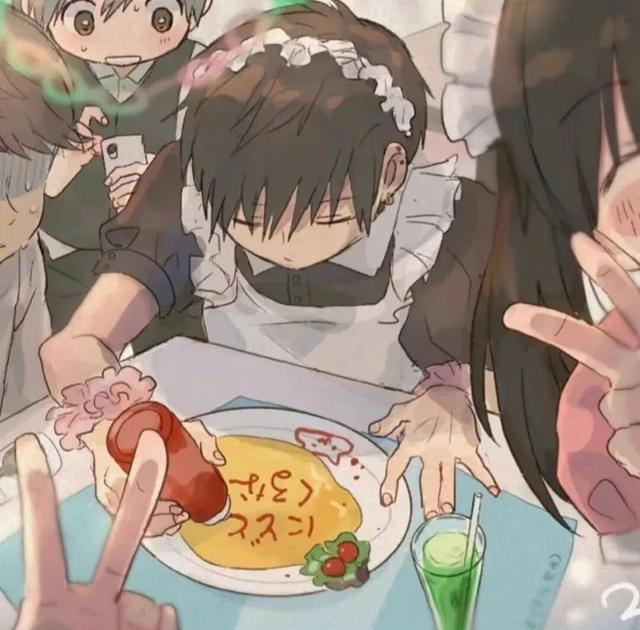 情侣图片一对两张，情侣图片一对两张一套（情侣头像一对两张，超可爱）