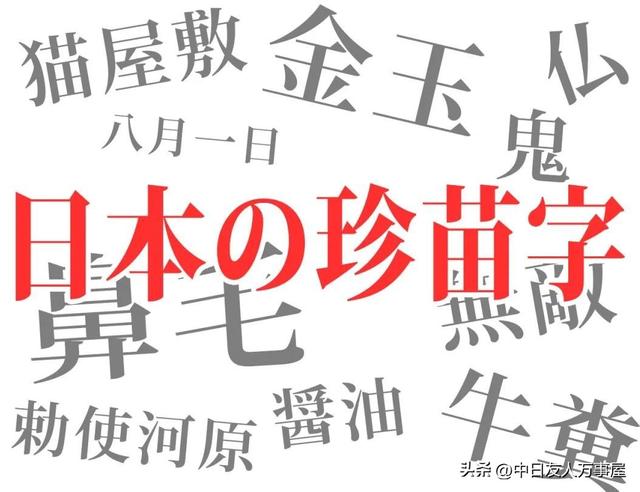 一读就错的姓氏，霓虹人民竟然有这么多奇葩姓氏