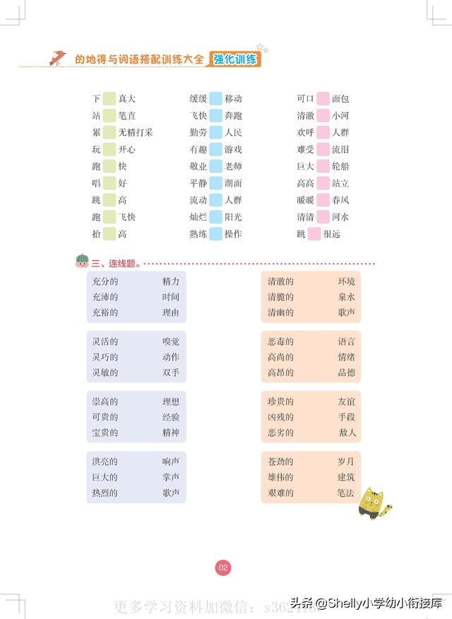 得地的这三个字用法的口诀，的地得的用法口诀是什么（幼小衔接小学语文“的、地、得”用法口诀及习题）