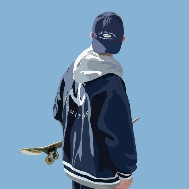 文艺范超帅男头，微信头像，文艺范超帅男头（简单好看的男生插画头像）