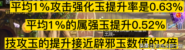 平民怎么选择辟邪玉，攻击强化玉对比属强玉技攻玉