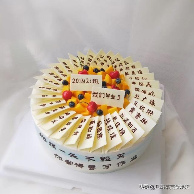 8寸和10寸的蛋糕比较图，8英寸蛋糕等于多少寸10寸吗（100款毕业蛋糕图片合集）