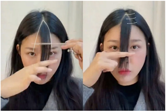 怎么剪斜刘海简单好看，韩国发型师教你在家剪刘海