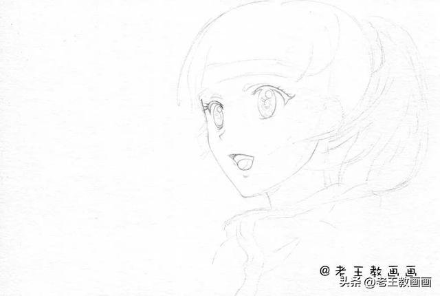 画漫画人物女生，动漫人物怎么画详细教程女生（教你画一个可爱的小女孩）