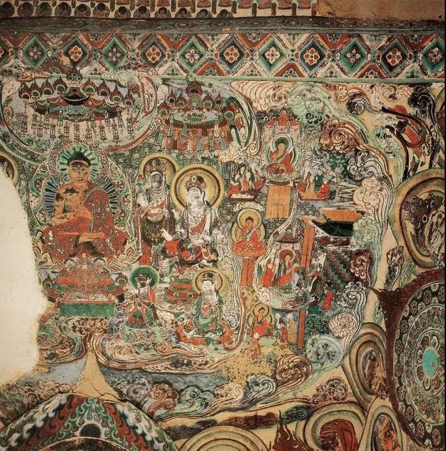 敦煌壁画图片大全，敦煌飞天壁画高清图（敦煌壁画对于中国画坛的影响）