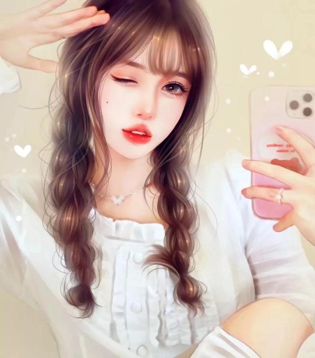 女生图片唯美清新，唯美清新女生头像微信（清新唯美的女生手绘漫画）