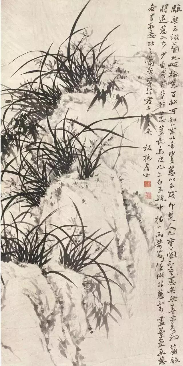 郑板桥兰竹图艺术鉴赏，扬州八怪之一郑板桥笔下兰花竹子