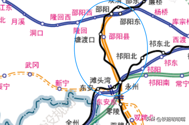 常益长高铁进长沙南站，尤其是第1条