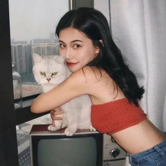 猫系女孩，微信头像，猫系女孩（女生头像：抱猫头像）
